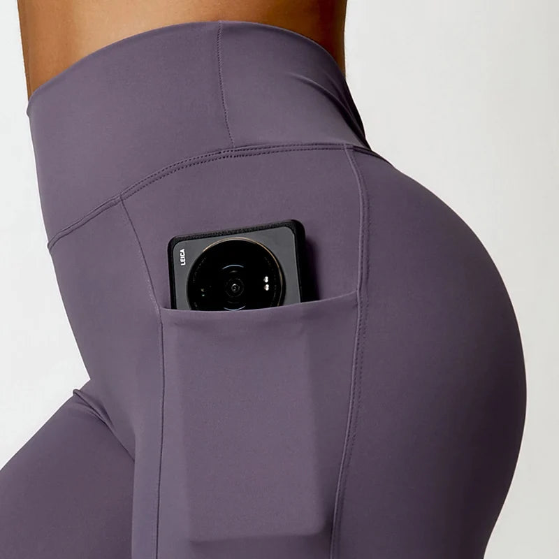 Exercise Fitness Leggings High Waist Tummy Control Leggings Activewear Pants Sports Clothes Stretchy Athletic Seamless Pants