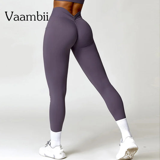 Exercise Fitness Leggings High Waist Tummy Control Leggings Activewear Pants Sports Clothes Stretchy Athletic Seamless Pants