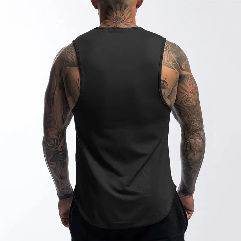 Men Activewear Tanktop Muscleguys Mens Workout Tank Tops Fitness Bodybuilding Clothing Low Cut Armholes Vest Muscle Singlets