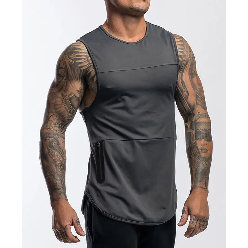Men Activewear Tanktop Muscleguys Mens Workout Tank Tops Fitness Bodybuilding Clothing Low Cut Armholes Vest Muscle Singlets