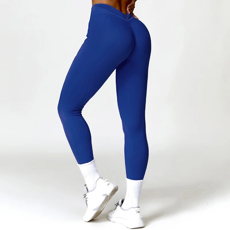 Exercise Fitness Leggings High Waist Tummy Control Leggings Activewear Pants Sports Clothes Stretchy Athletic Seamless Pants