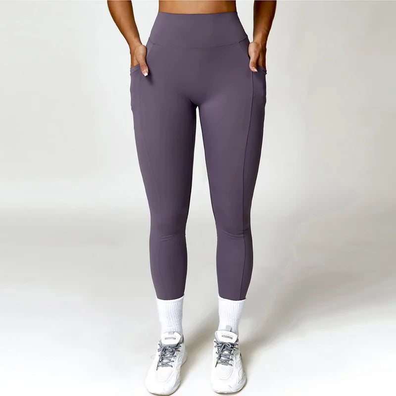 Exercise Fitness Leggings High Waist Tummy Control Leggings Activewear Pants Sports Clothes Stretchy Athletic Seamless Pants