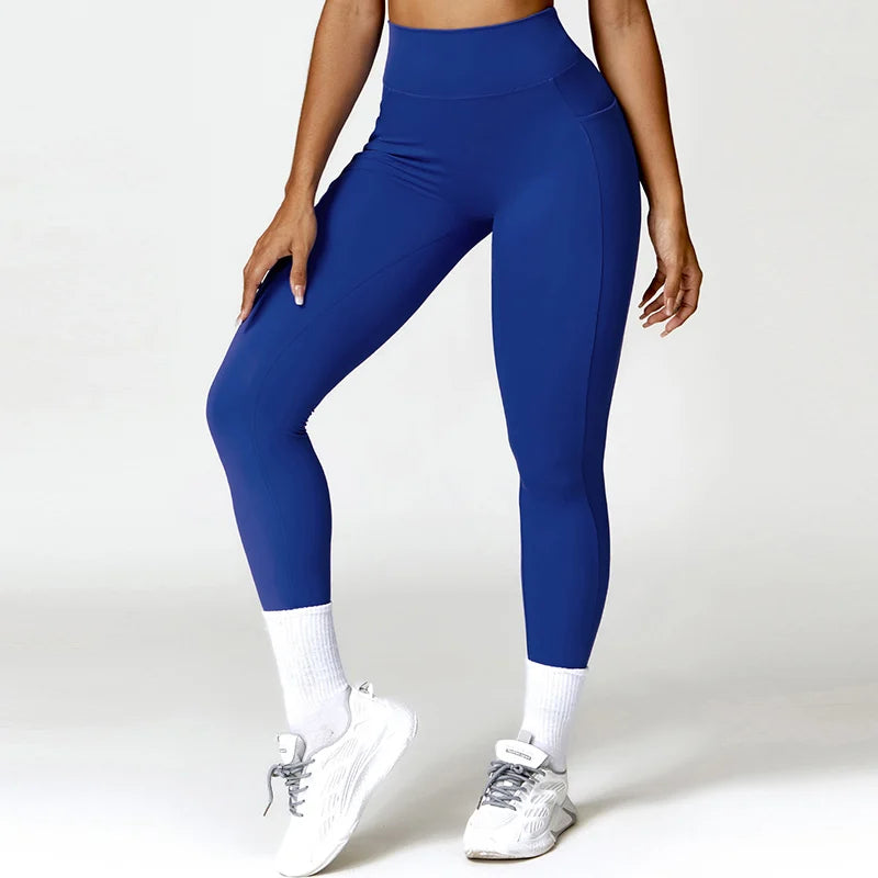 Exercise Fitness Leggings High Waist Tummy Control Leggings Activewear Pants Sports Clothes Stretchy Athletic Seamless Pants